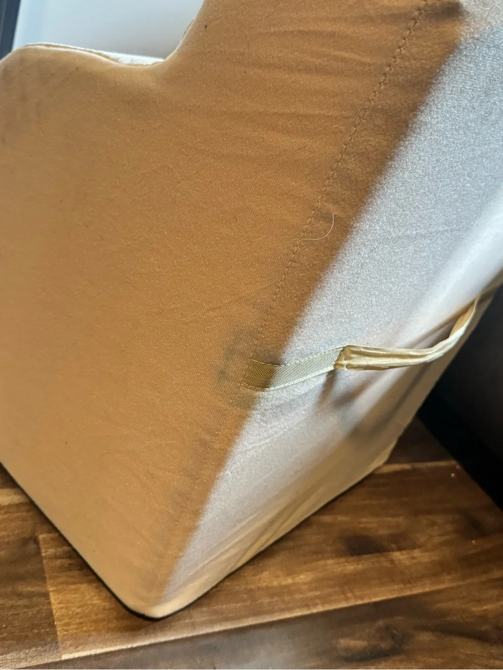 Cream Pet Stair Ramp - Soft Textured washable Fabric - Picture 2 of 9